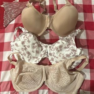 Three Bras Almost New worn once maybe twice